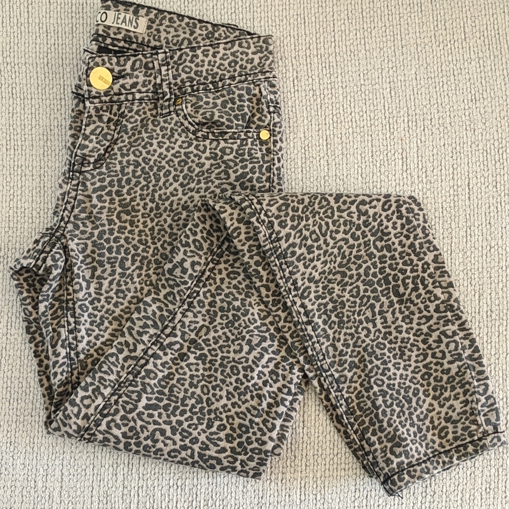 Leopard Print Jeans